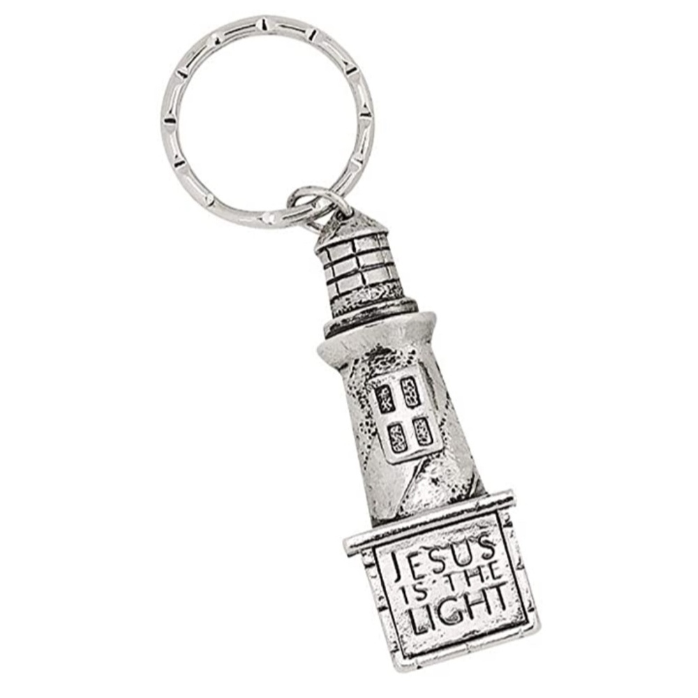 Jesus is the Light Lighthouse Key Chains - NEW